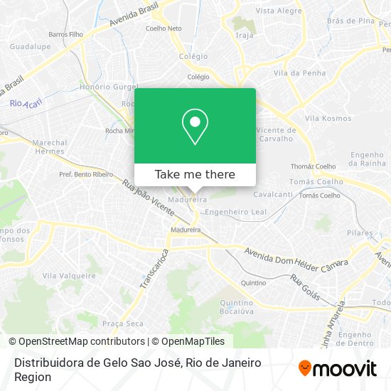 Distribuidora de Gelo Sao José map