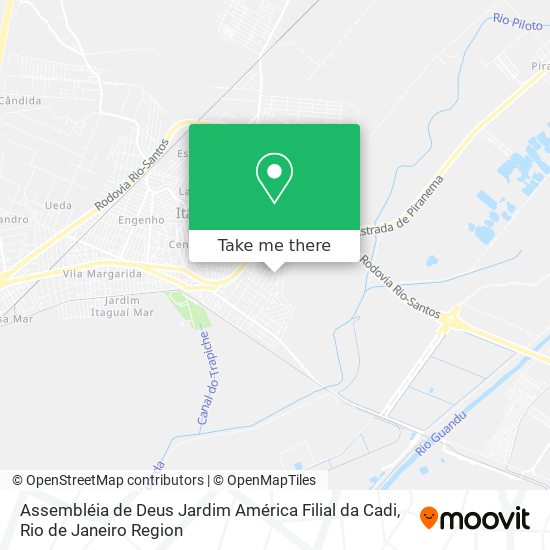 Assembléia de Deus Jardim América Filial da Cadi map