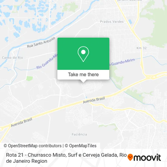 Rota 21 - Churrasco Misto, Surf e Cerveja Gelada map