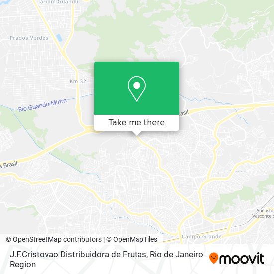 J.F.Cristovao Distribuidora de Frutas map
