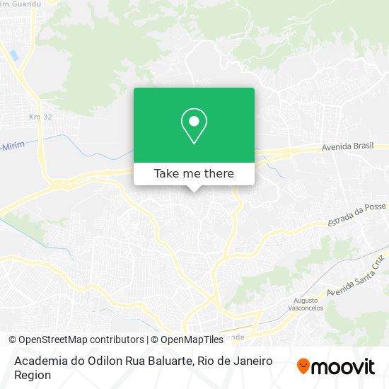 Academia do Odilon Rua Baluarte map