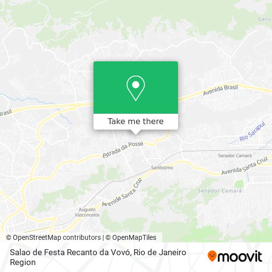 Mapa Salao de Festa Recanto da Vovó