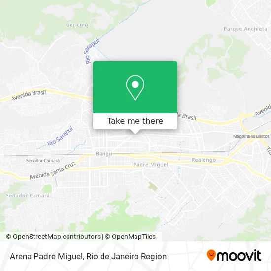Arena Padre Miguel map