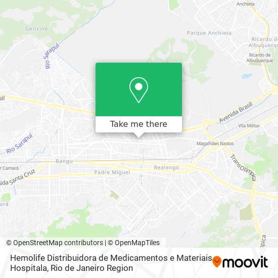 Mapa Hemolife Distribuidora de Medicamentos e Materiais Hospitala