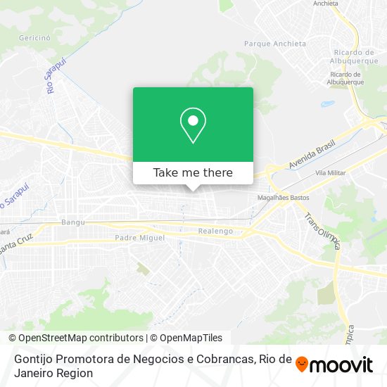 Mapa Gontijo Promotora de Negocios e Cobrancas