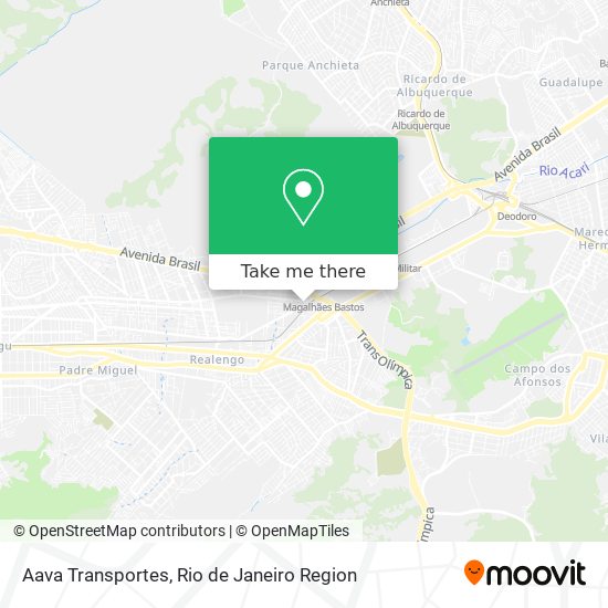 Aava Transportes map