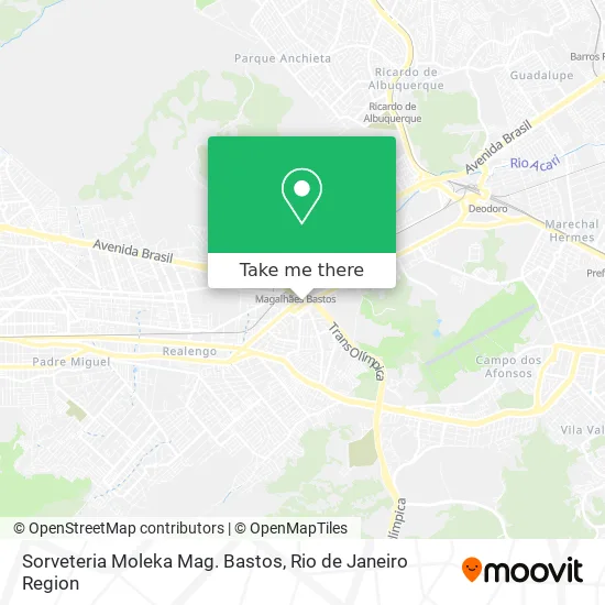 Sorveteria Moleka Mag. Bastos map