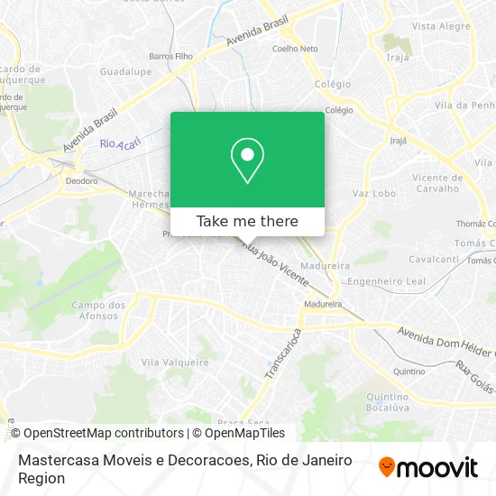 Mastercasa Moveis e Decoracoes map