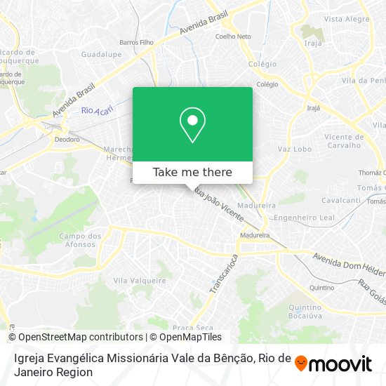 Igreja Evangélica Missionária Vale da Bênção map