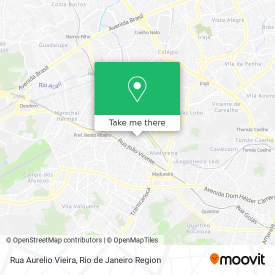 Mapa Rua Aurelio Vieira