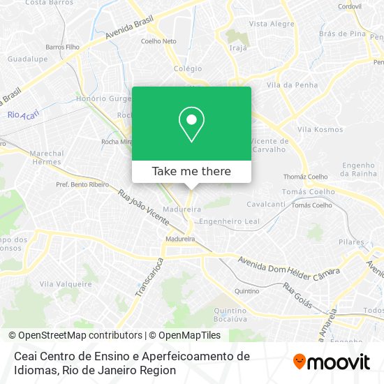 Ceai Centro de Ensino e Aperfeicoamento de Idiomas map