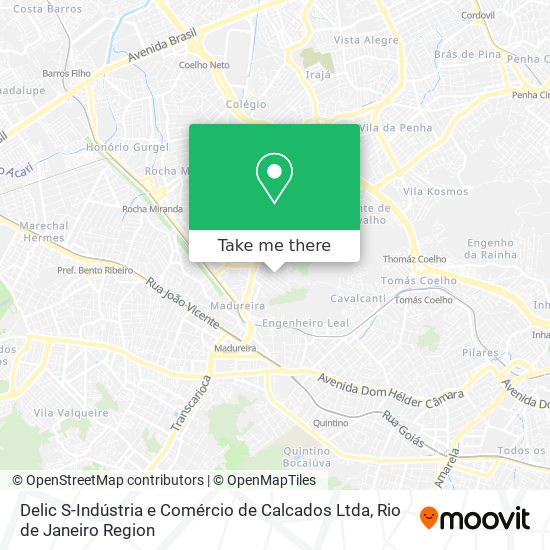 Delic S-Indústria e Comércio de Calcados Ltda map