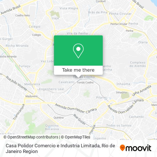 Mapa Casa Polidor Comercio e Industria Limitada