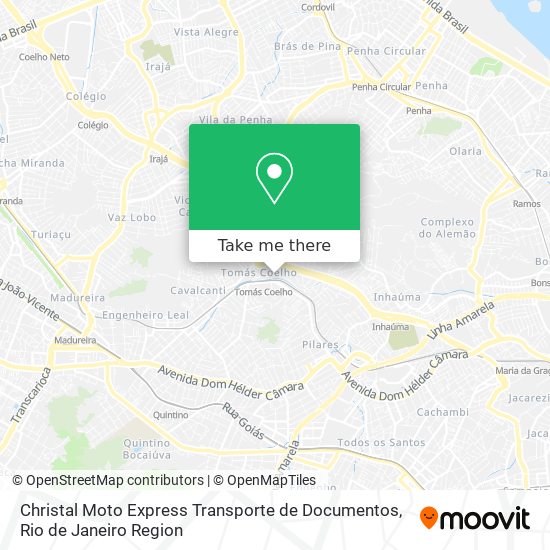 Mapa Christal Moto Express Transporte de Documentos