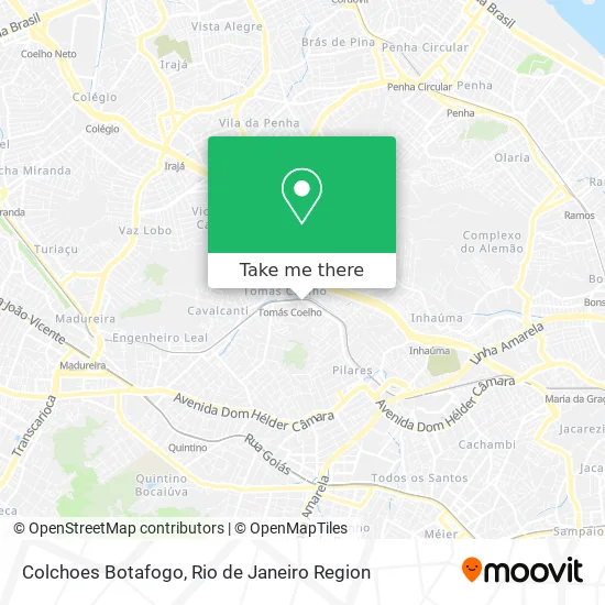 Colchoes Botafogo map