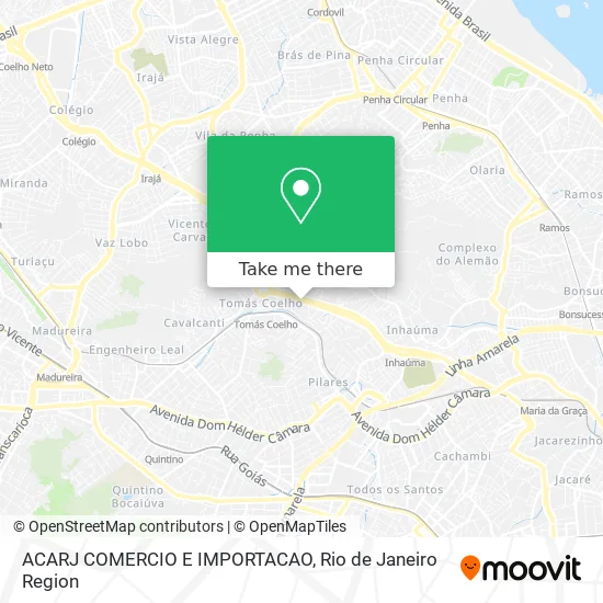 ACARJ COMERCIO E IMPORTACAO map