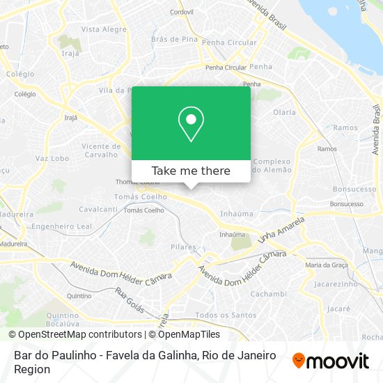 Bar do Paulinho - Favela da Galinha map