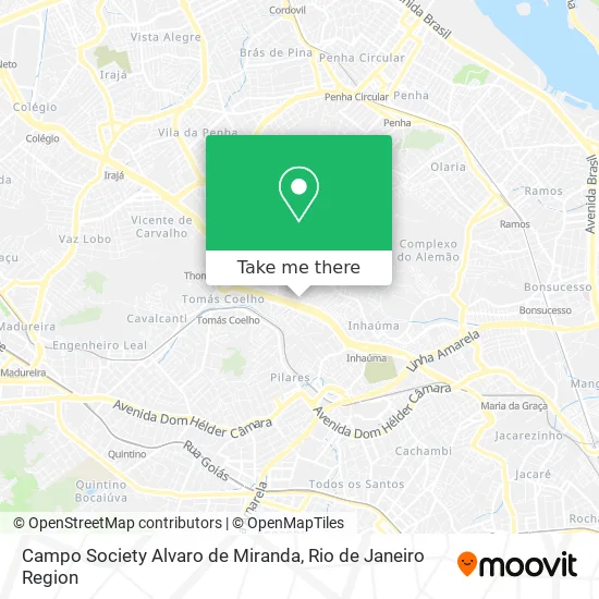 Campo Society Alvaro de Miranda map