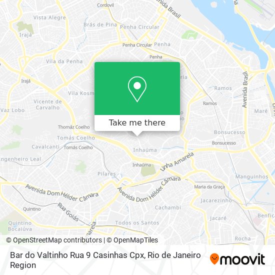 Mapa Bar do Valtinho Rua 9 Casinhas Cpx