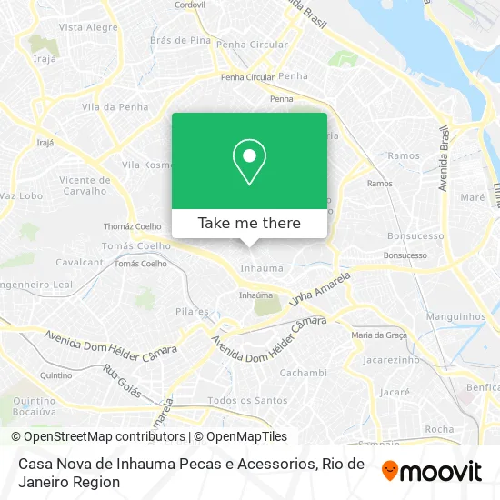 Casa Nova de Inhauma Pecas e Acessorios map