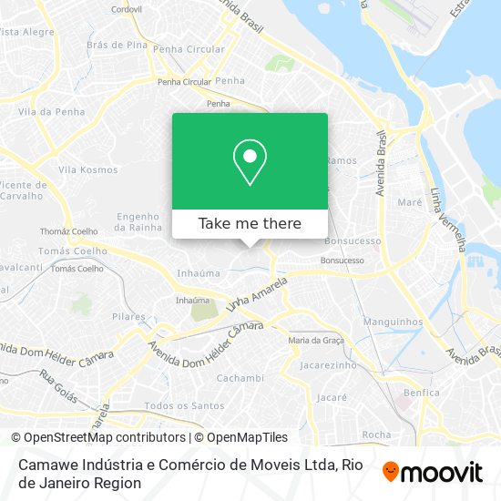 Camawe Indústria e Comércio de Moveis Ltda map