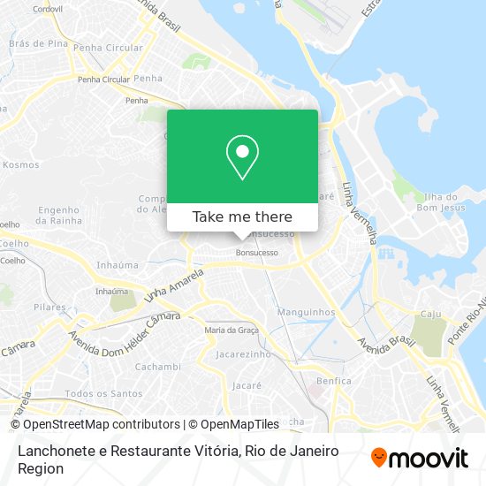 Lanchonete e Restaurante Vitória map