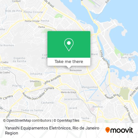 Yanashi Equipamentos Eletrônicos map