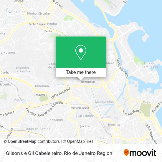Gilson's e Gil Cabeleireiro map