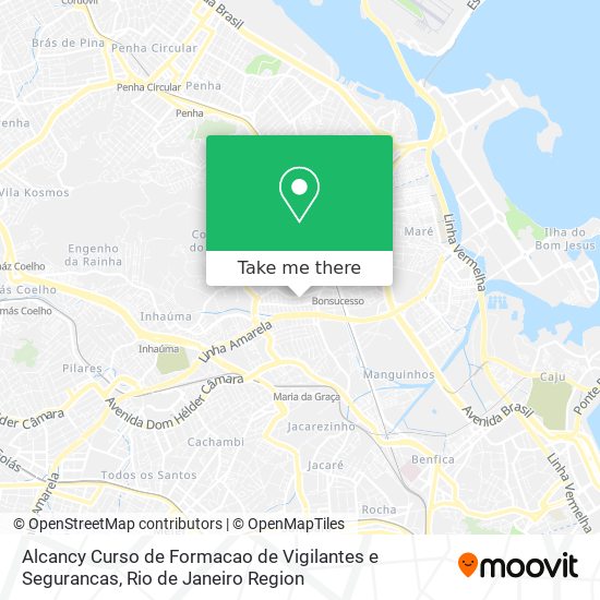 Mapa Alcancy Curso de Formacao de Vigilantes e Segurancas