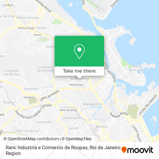 Mapa Ranc Industria e Comercio de Roupas