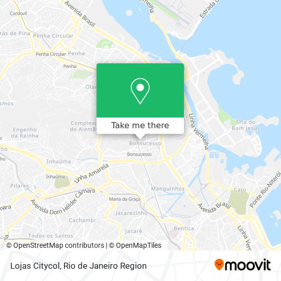 Lojas Citycol map