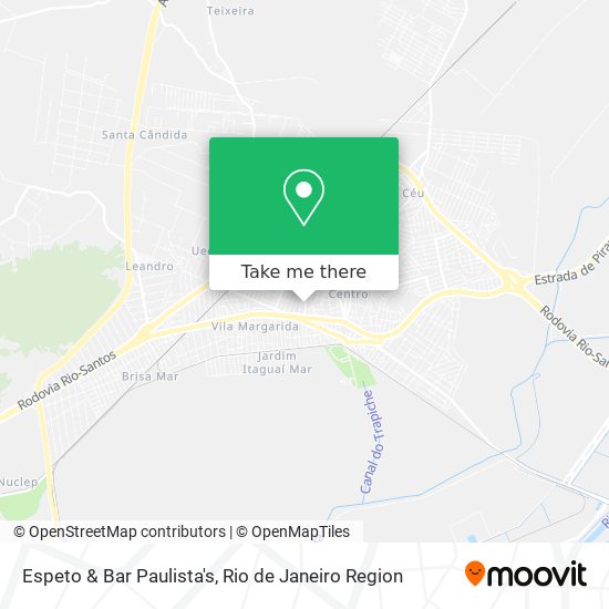 Mapa Espeto & Bar Paulista's
