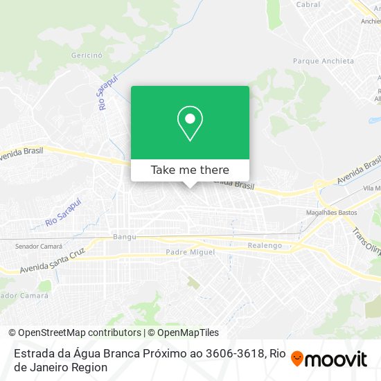 Mapa Estrada da Água Branca Próximo ao 3606-3618