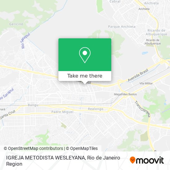 IGREJA METODISTA WESLEYANA map