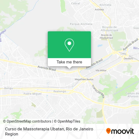 Curso de Massoterapia Ubatan map