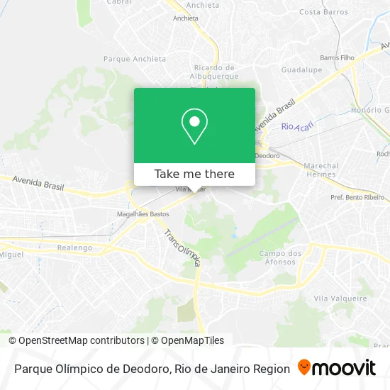 Parque Olímpico de Deodoro map