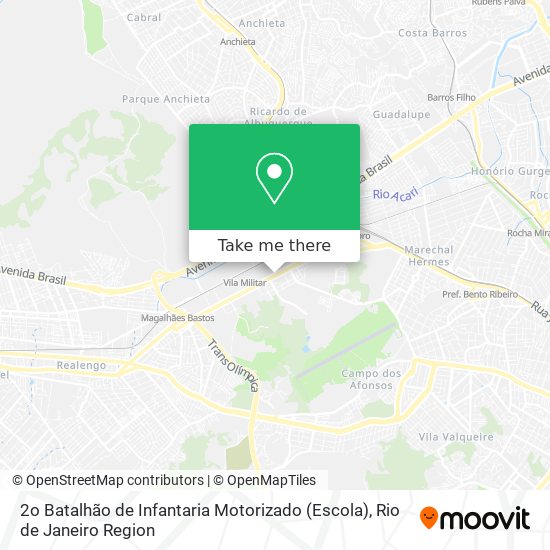 2o Batalhão de Infantaria Motorizado (Escola) map