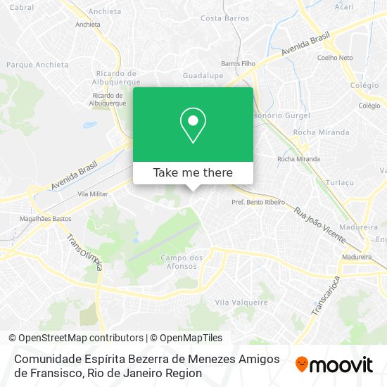 Comunidade Espírita Bezerra de Menezes Amigos de Fransisco map