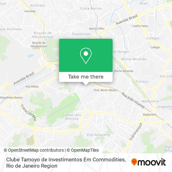 Mapa Clube Tamoyo de Investimentos Em Commodities