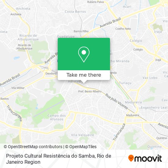 Projeto Cultural Resistência do Samba map