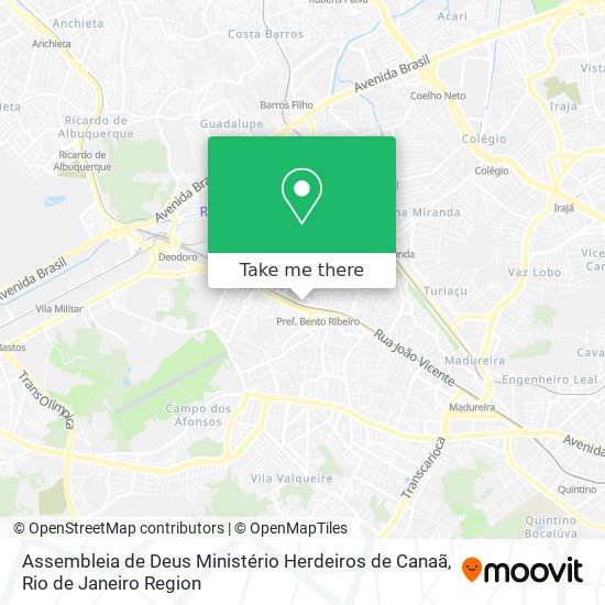 Assembleia de Deus Ministério Herdeiros de Canaã map