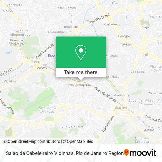 Salao de Cabeleireiro Vidinha's map