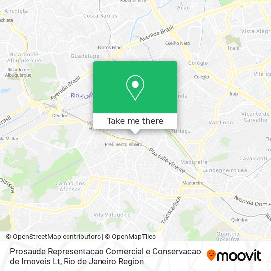 Prosaude Representacao Comercial e Conservacao de Imoveis Lt map