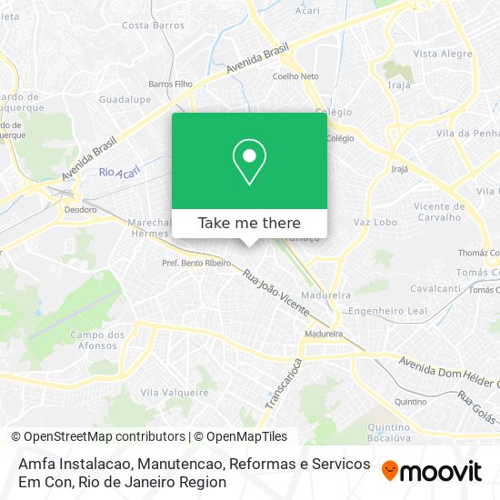 Amfa Instalacao, Manutencao, Reformas e Servicos Em Con map