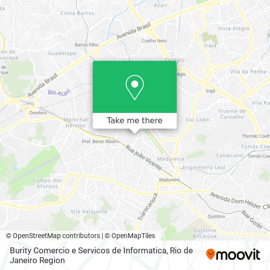 Mapa Burity Comercio e Servicos de Informatica