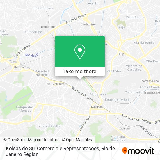 Mapa Koisas do Sul Comercio e Representacoes