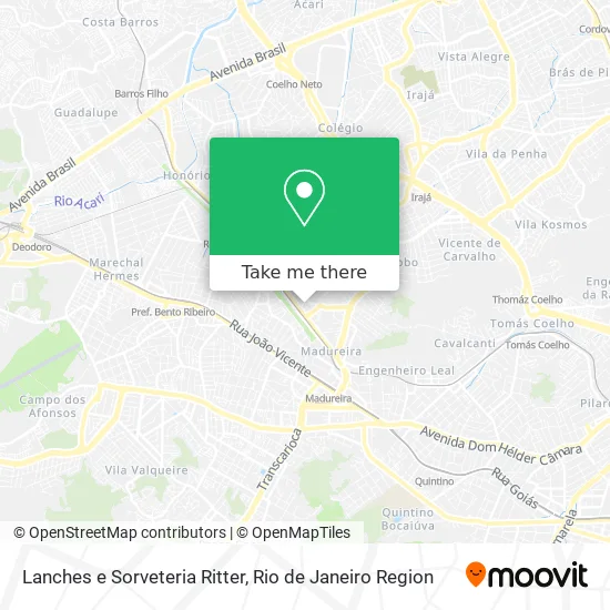 Lanches e Sorveteria Ritter map