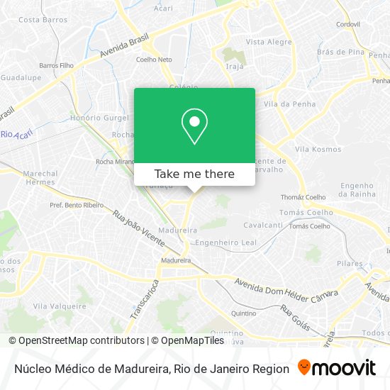 Núcleo Médico de Madureira map