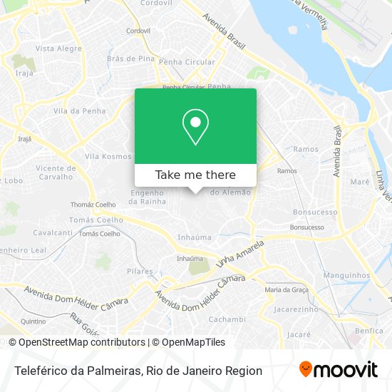 Teleférico da Palmeiras map