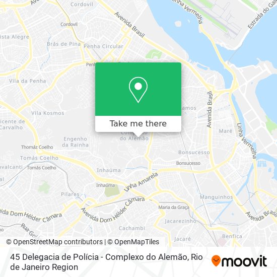 Mapa 45 Delegacia de Polícia - Complexo do Alemão